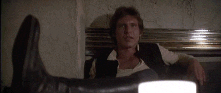Han solo shoots Greedo - a star wars reference