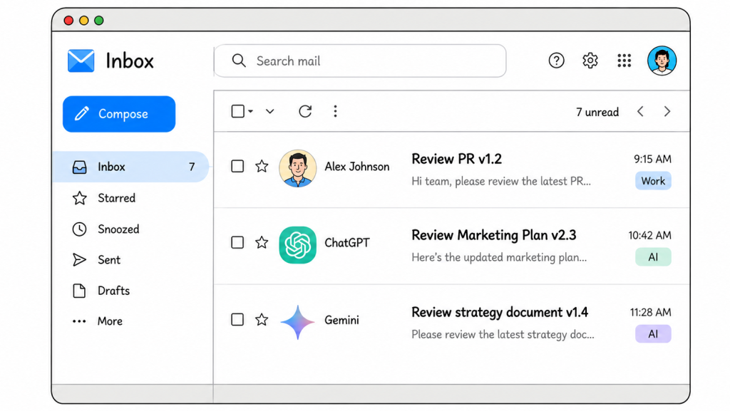An inbox full of messages asking for document review